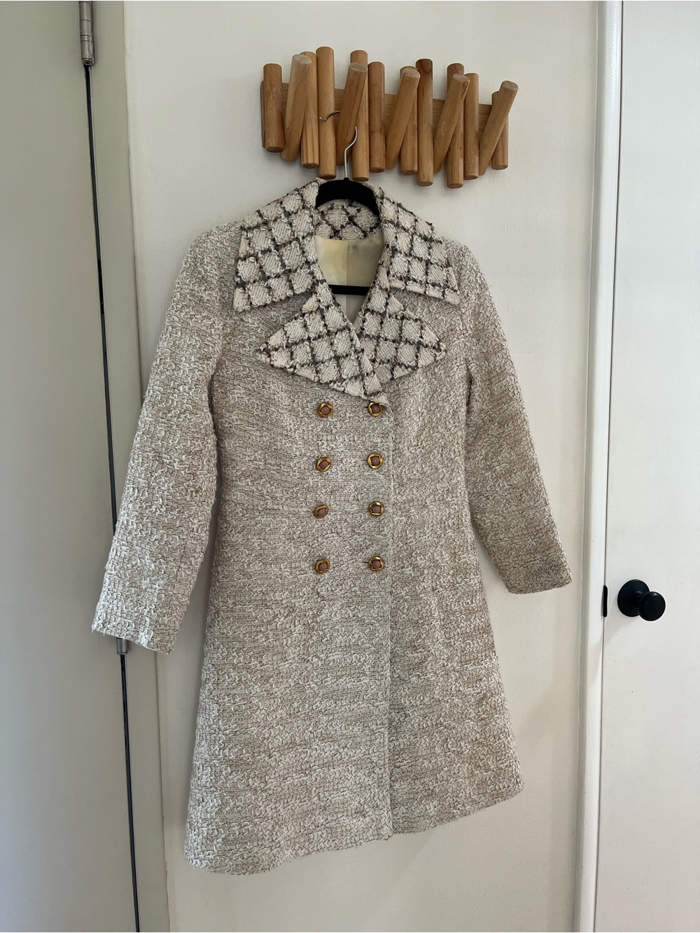 Vintage Union textured Pea Coat Sz S